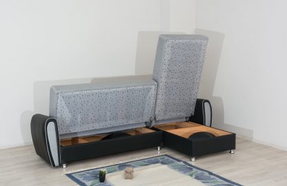 Угловой диван с 2 ящиками для белья модель Зила