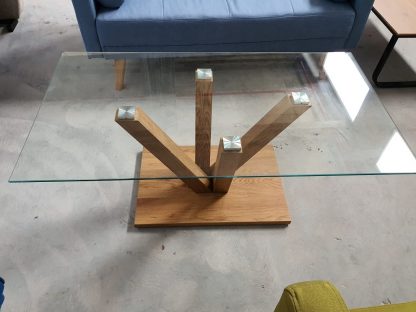 שולחן סלון מעוצב זכוכית דגם 734