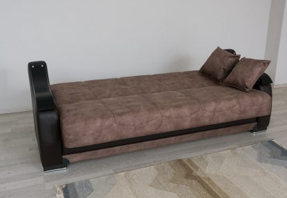 ספה מפוארת בצבע חום דגם BELLA נפתחת