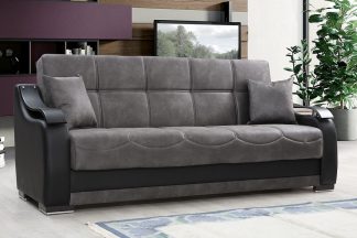 Раскладной серый диван BELLA
