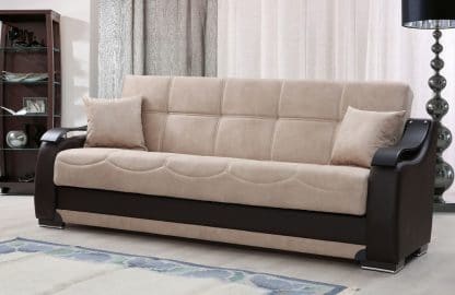Роскошный раскладной диван модель BELLA бежевый