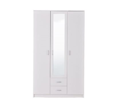 Белый шкаф 120 с зеркалом DIVA