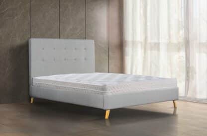 Двуспальная кровать 140/190 с матрасом DONA-GRAY